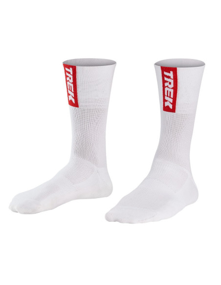 Strumpa Santini Trek-Segafredo Team, Vit/ Röd