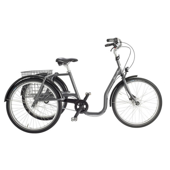 Cykel Skeppshult S3 24 COMFORT 7-VXL GRÅ SKYMNING