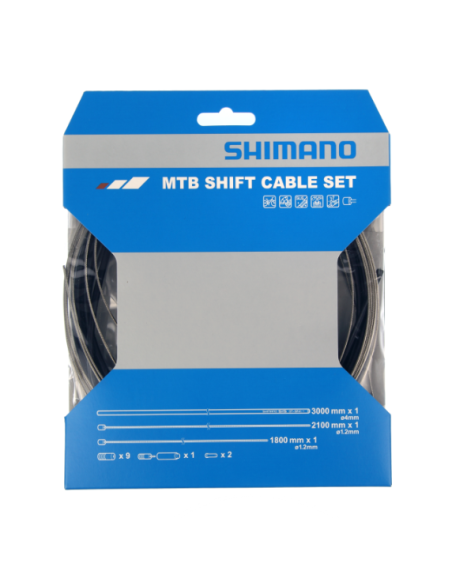 Växelvajerkit Shimano MTB OT-SP41rostfri svart 300cm hölje