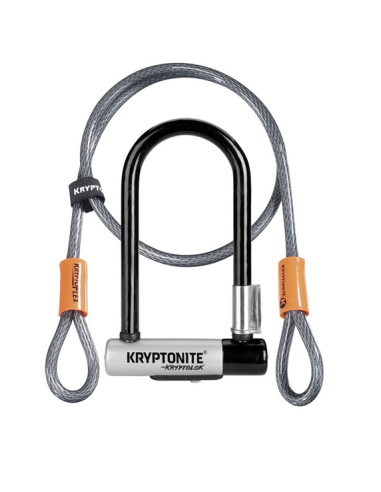 Lås Kryptonite U-Lock+kabel Mini7 Svart