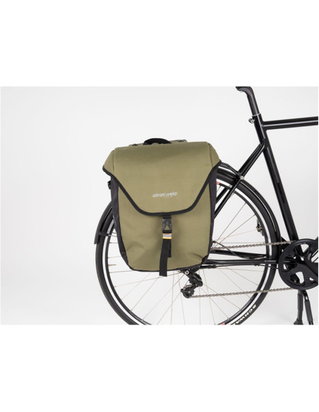 Väska ATRAN VELO ZAP single side Pannier, Green