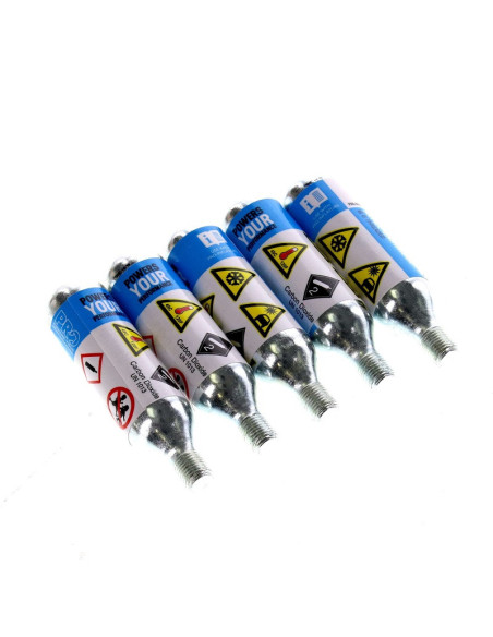 Kolsyrepatron PRO 16gram gängad, 5-pack