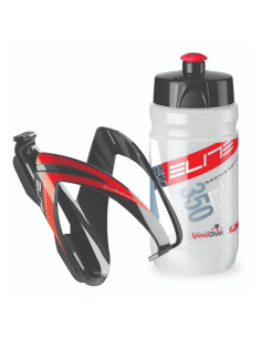 Flaskställskit Elite Ceo inkl Flaska 350ml, röd