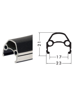 Bakhjul 28" (622-19) Tour 21 Svart, 7-vxl