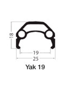 Framhjul 28 (635-22) alu för rullbroms
