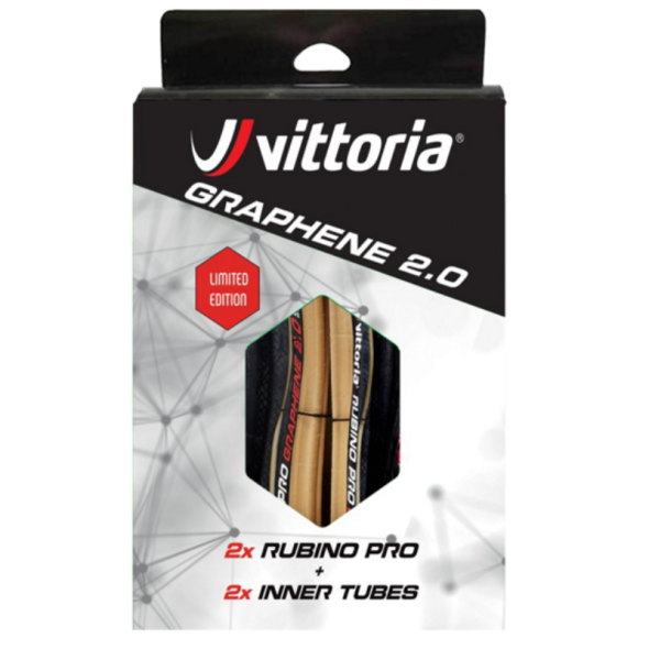Däckset Vittoria Road Rubino Pro svart/gul G2
