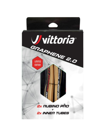 Däckset Vittoria Road Rubino Pro svart/gul G2