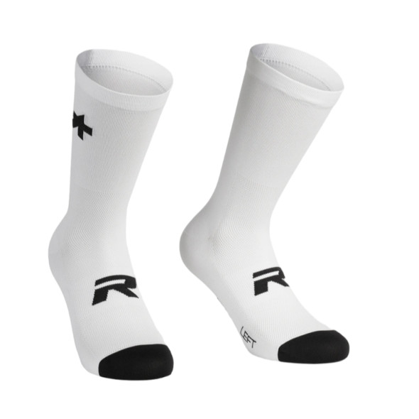 Strumpa Assos R SOCKS S9 - TWIN PACK, White Series