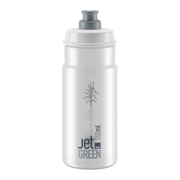 Flaska Elite JET Green Clear Grey logo, 550ml