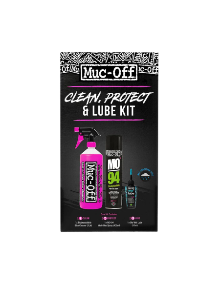 MUC-OFF Wash, Protect and Dry Lube Kit