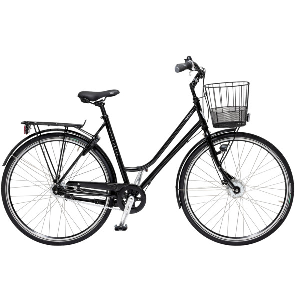 Cykel Skeppshult NOVA PREMIUM, 7-VXL. M. KORG (53CM), SPEGELSVART