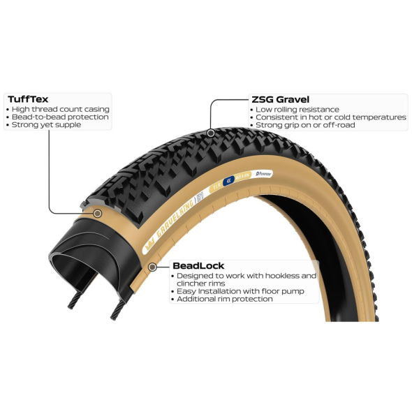 Däck Panaracer GravelKing X1 700 x 40C TLC,...