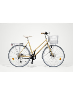 Cykel Skeppshult FAVORIT SPORT Dam 9 växlar, Blek Sol matt