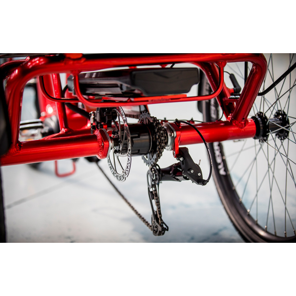 Cykel Monty Rocket 24 Trehjuling Röd