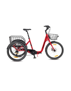 Cykel Monty Rocket 24 Trehjuling Röd