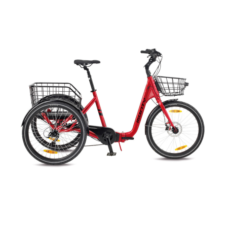 Cykel Monty Rocket 24 Trehjuling Röd
