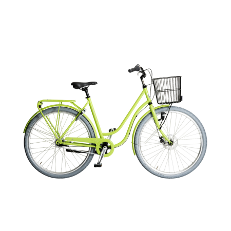 Cykel Skeppshult SMILE DAM, 3-VXL. MED KORG (53CM), LIMEGRÖN