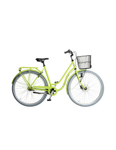 Cykel Skeppshult SMILE DAM, 3-VXL. MED KORG (53CM), LIMEGRÖN