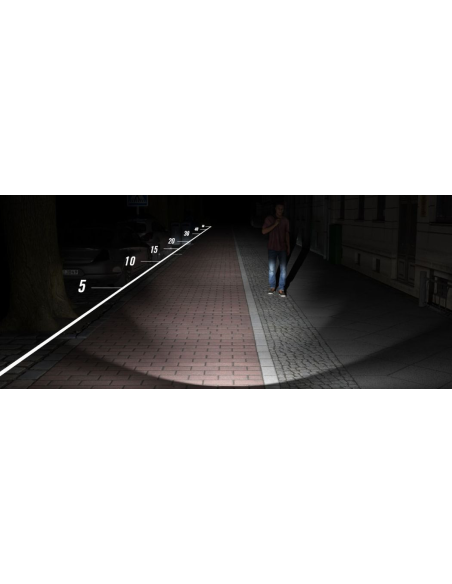 Belysning FRAMLAMPA Herrmans H-Black MR8 LED ON INKL. FÄSTE, E-BIKE