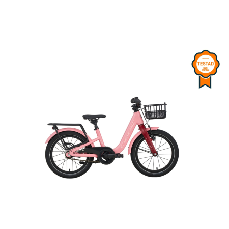 Crescent Embla 16, barncykel, 0vxl Rosa