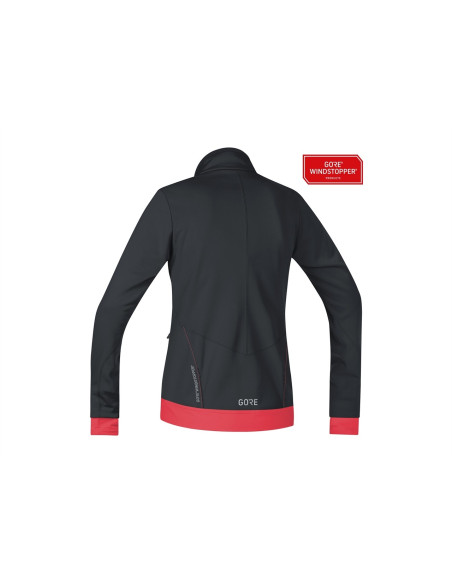 Jacka Gore C3 Women Windstopper Thermo | Svart/Rosa |