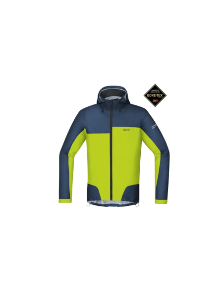 Jacka Gore C5 GORE-TEX active Trail Hooded Blå/Gul