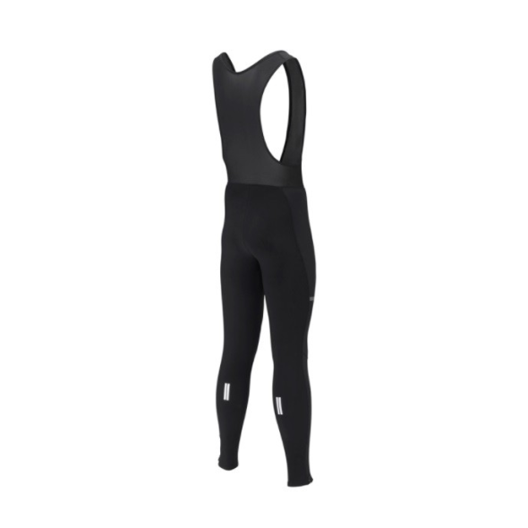 Byxa Lång Shimano Wind Tights u pad m hängslen Svart
