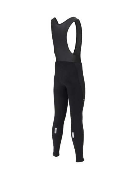 Byxa Lång Shimano Wind Tights u pad m hängslen Svart