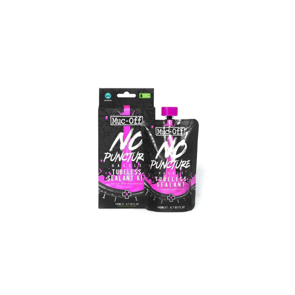 MUC-OFF No Puncture Hassle Tubeless Sealant Kit, 140 ml