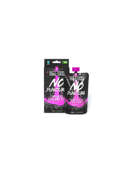 MUC-OFF No Puncture Hassle Tubeless Sealant Kit, 140 ml