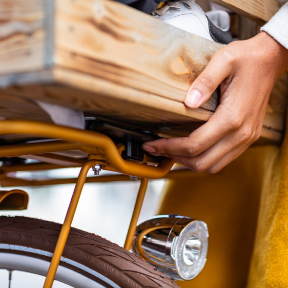 Trälåda Atran Woody, till pakethållare fram,...