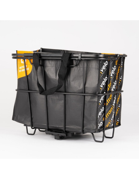 Korg Atran Grocery med väska AVS svart