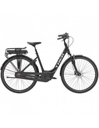 Cykel Trek District+ 4 Lowstep, Dnister Black (400 Wh)