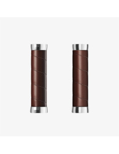 HANDTAG BROOKS Alu/Läder Brun 130 mm