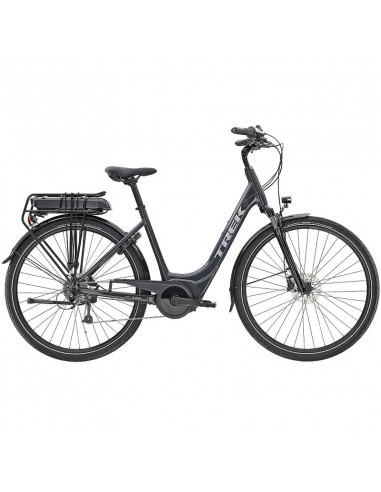 Cykel Trek Verve+ 1 Lowstep Solid Charcoal, (400 Wh)