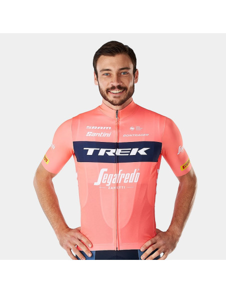 Tröja kort Santini Trek-Segafredo Training, Coral