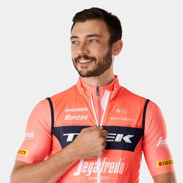 Vindväst Santini Trek-Segafredo  Replica, Coral