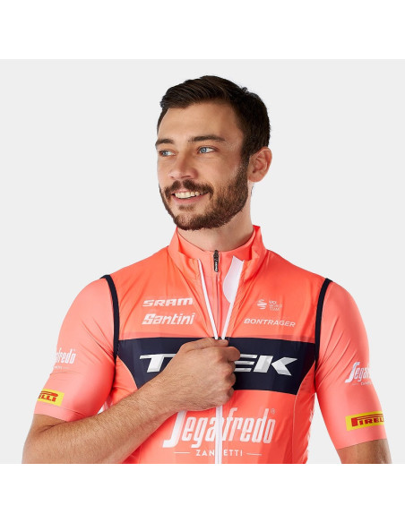 Vindväst Santini Trek-Segafredo  Replica, Coral