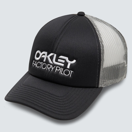 Keps Oakley Factory Pilot Trucker Hat, Blackout