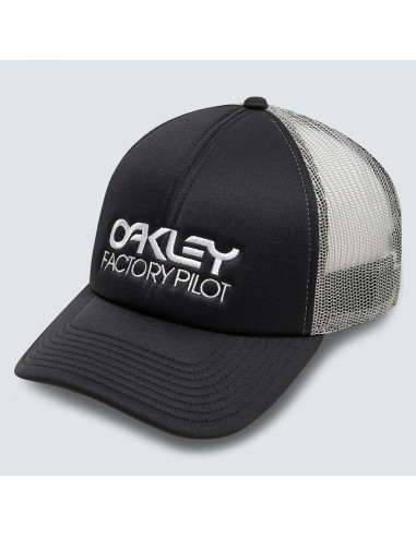 Keps Oakley Factory Pilot Trucker Hat, Blackout